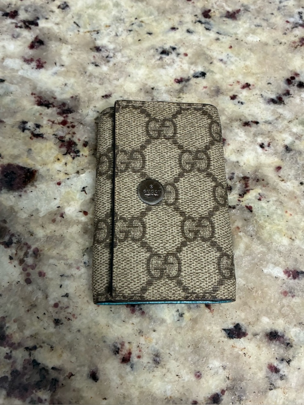 Gucci GG Supreme canvas key holder